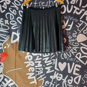 Black Pleated Skirt